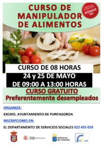 CARTEL MANIPULADOR ALIMENTOS PUNTAGORDA 24 Y 25 DE MAYO 2018-001