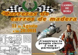 Cartel carros de madera