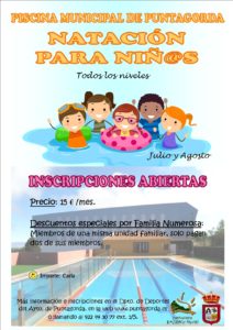 Clases de natación niños 2019