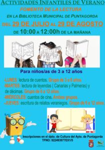 Fomento lectura en verano