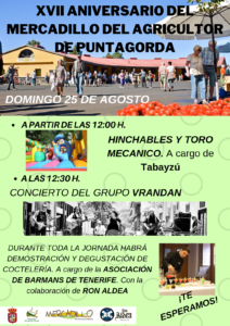 XVII ANIVERSARIO DEL MERCADILLO DEL AGRICULTOR DE PUNTAGORDA